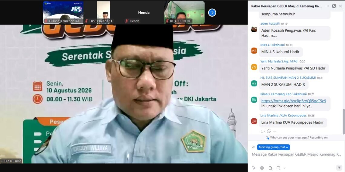 Kasi Bimas Islam Kemenag Kabupaten Sukabumi Tekankan Kolaborasi dan Partisipasi Masyarakat dalam GEBER MASJID
