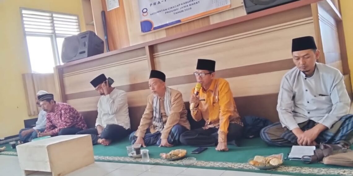 Penghulu dan Penyuluh Agama Islam KUA Ciracap Hadiri Pengajian Syahriahan Desa Pasirpanjang, Sosialisasikan GEBER MASJID