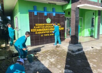 Ciptakan Lingkungan Kerja yang Nyaman, KUA Kabandungan Gelar GEMAH ASRI