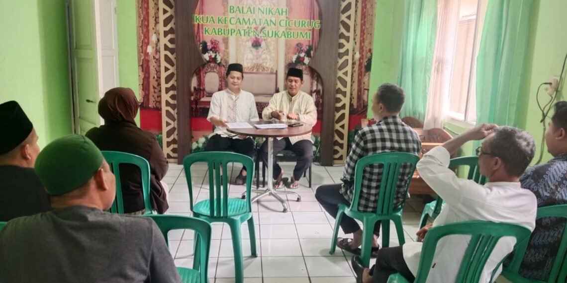 Kepala KUA Cicurug Pimpin Rakor Persiapan GEBER Masjid