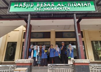 Kepala dan Penyuluh KUA Sagaranten Ikuti GEBER MAS di Masjid Besar Al-Hidayah