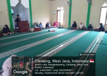 Usai Pengajian, Penyuluh KUA Cikidang Ajak Jamaah GEBER MAS di Mushola Baitul Fallah
