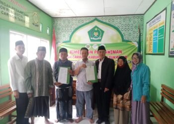 KUA Caringin Fasilitasi Wakaf Tanah untuk Pembangunan Masjid Ummu Shaleh Al-Anshori