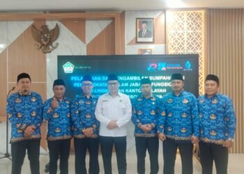 Kakanwil Kemenag Jabar Lantik 67 Pejabat Fungsional, Enam Peserta dari Kab. Sukabumi Siap Jalankan Amanah