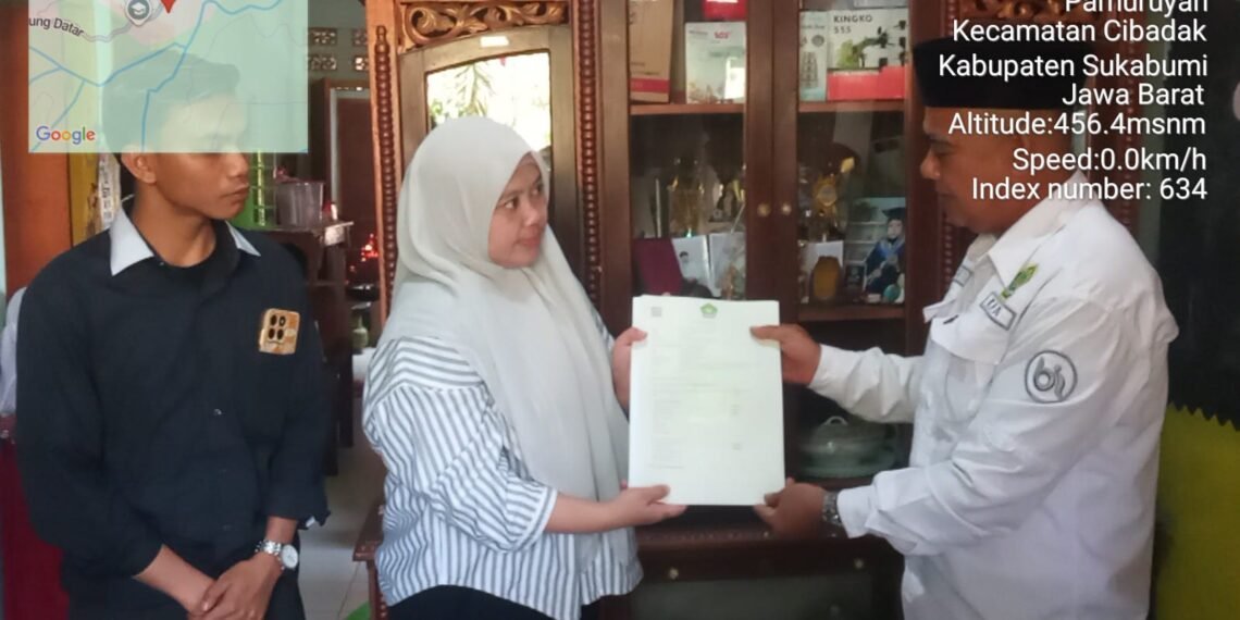 KUA Cibadak Fasilitasi Proses Ikrar Wakaf Tanah Seluas 241 Meter Persegi
