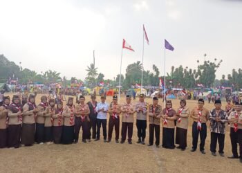 KUA Nagrak Hadiri Pembukaan Perkemahan HUT Pramuka ke-65 Kwarran Nagrak