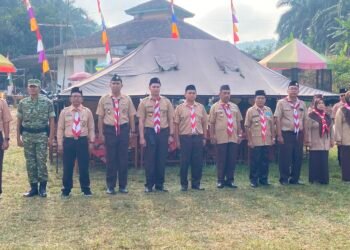 KUA Cikidang Perkuat Sinergi melalui Upacara HUT Pramuka ke-65