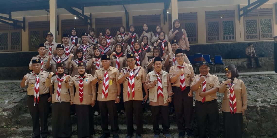 Kepala KUA Gunungguruh Hadiri Upacara Hari Pramuka ke-65 Tingkat Kecamatan