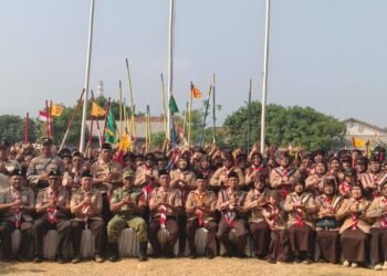 MAN 2 Sukabumi Ikuti Bulan Bakti Pramuka Tahun 2026 Tingkat Kecamatan Palabuhanratu