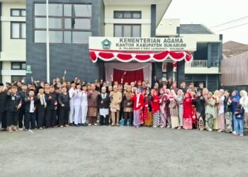 Pakaian Adat Warnai Upacara HUT ke-81 RI di Kemenag Sukabumi, Teguhkan Semangat Keberagaman