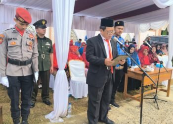 Doa Kemerdekaan Dibacakan Kepala KUA Surade pada Upacara HUT ke-81 RI