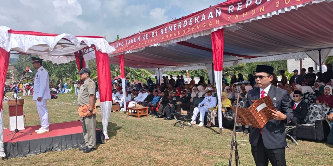 Doa Kemerdekaan di Jampangtengah, Kepala KUA Ajak Isi Kemerdekaan dengan Pengabdian