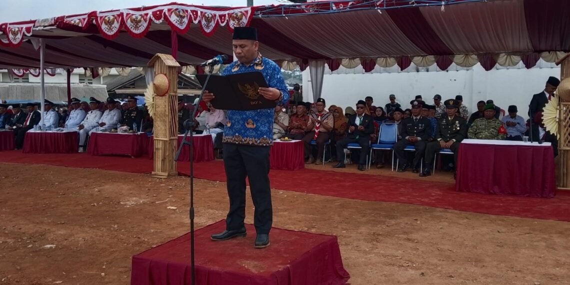 Doa Kemerdekaan Menggema di Upacara HUT ke-81 RI Tingkat Kecamatan Lengkong