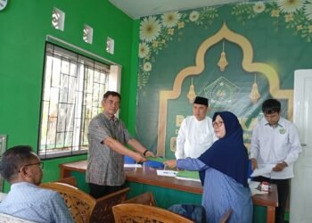 KUA Sukalarang Fasilitasi Ikrar Wakaf Tanah untuk YPLP PGRI Kabupaten Sukabumi