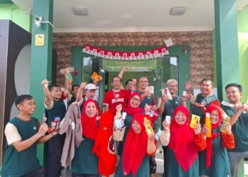 Semarak HUT ke-81 RI, KUA Sukaraja Gelar Lomba Bersama Pegawai dan Mahasiswa KKN