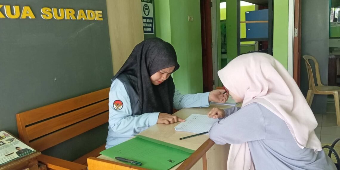 KUA Surade Verifikasi Berkas Catin, Pastikan Keabsahan Data Peserta Bimwin