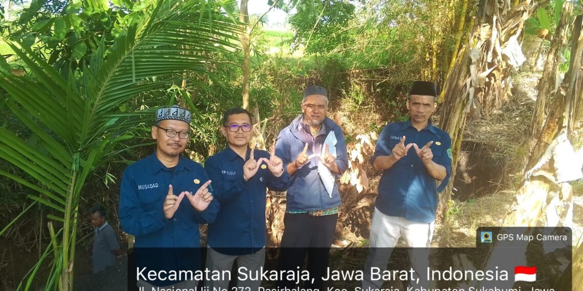 KUA Sukaraja Survei Tanah Wakaf Seluas 2.000 Meter Persegi di Pasirhalang