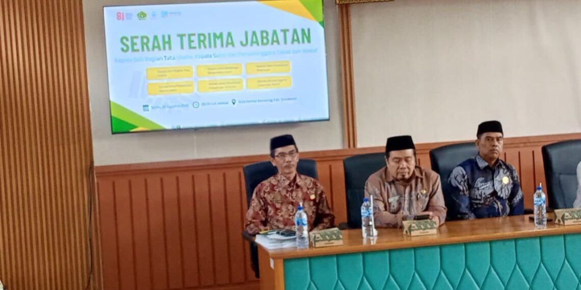 Bekali Kepala KUA Baru, Kasi Bimas Islam Tekankan Qanaah dan Tanggung Jawab Amanah