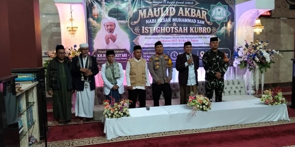 Kepala KUA Sagaranten Hadiri Maulid Akbar dan Istigasah Kubro di Masjid Besar Alhidayah