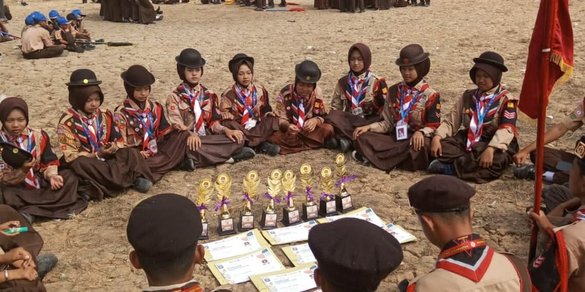 Pangkalan Prasbumi Gudep 40013 dan 40014 MTsN 1 Sukabumi Raih Juara Umum LT 2 Tingkat Kwarran Sagaranten