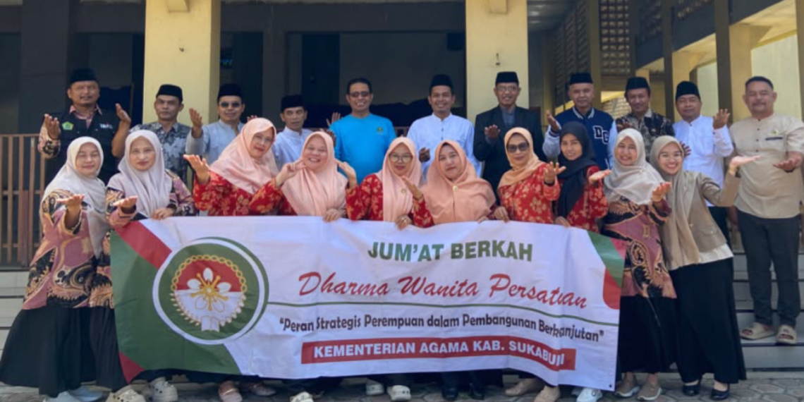DWP Kemenag Kabupaten Sukabumi Wilayah IV Gelar Jumat Berkah di Masjid Besar Tegalbuleud
