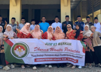 DWP Kemenag Kabupaten Sukabumi Wilayah IV Gelar Jumat Berkah di Masjid Besar Tegalbuleud
