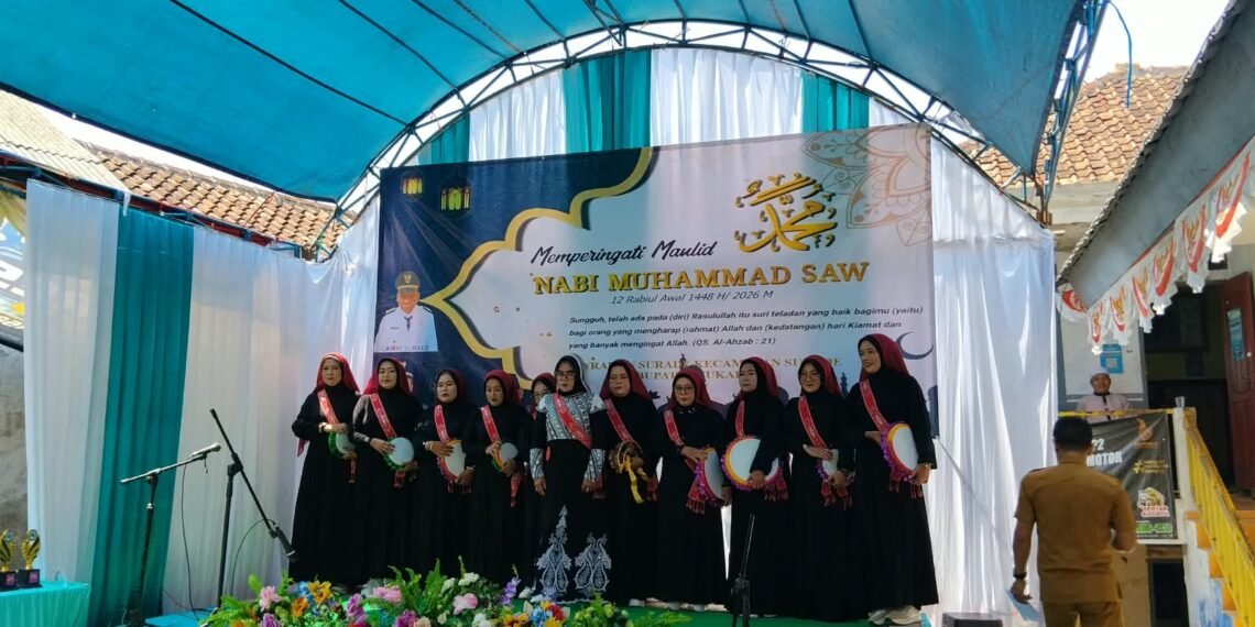 Semarak Maulid Nabi, Penyuluh KUA Surade Dampingi Grup Qasidah Majelis Taklim Al-Anwar