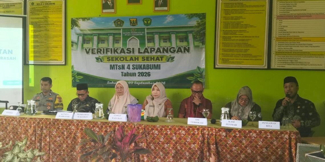MTsN 4 Sukabumi Jalani Verifikasi Lapangan Sekolah Sehat, Dorong Penguatan Budaya Hidup Sehat