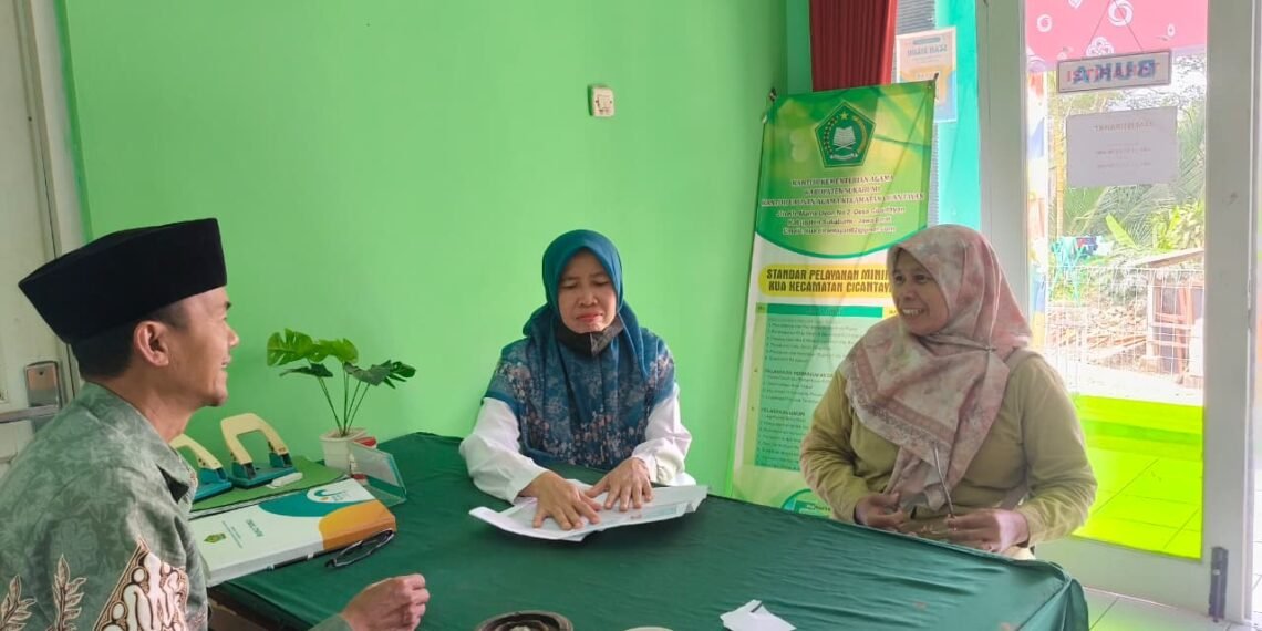 Penyuluh KUA Cicantayan Perkuat Pelayanan dan Konsultasi Pernikahan bagi Masyarakat Pasca Perceraian