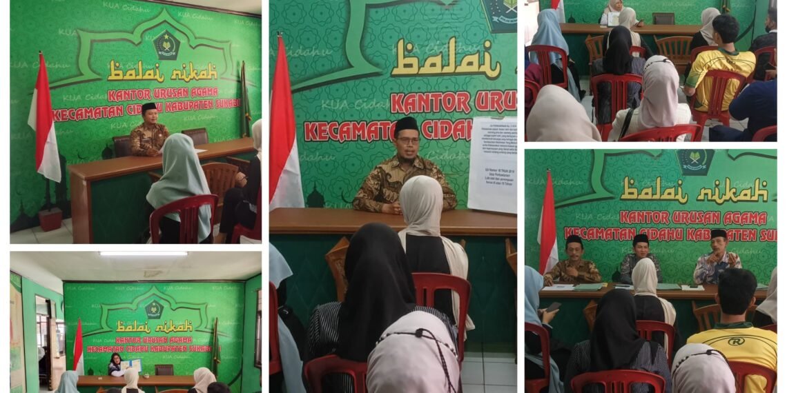 KUA Cidahu Gelar Bimwin Pranikah, Bekali Catin dengan Pengetahuan Keagamaan, Kesehatan, dan Kependudukan