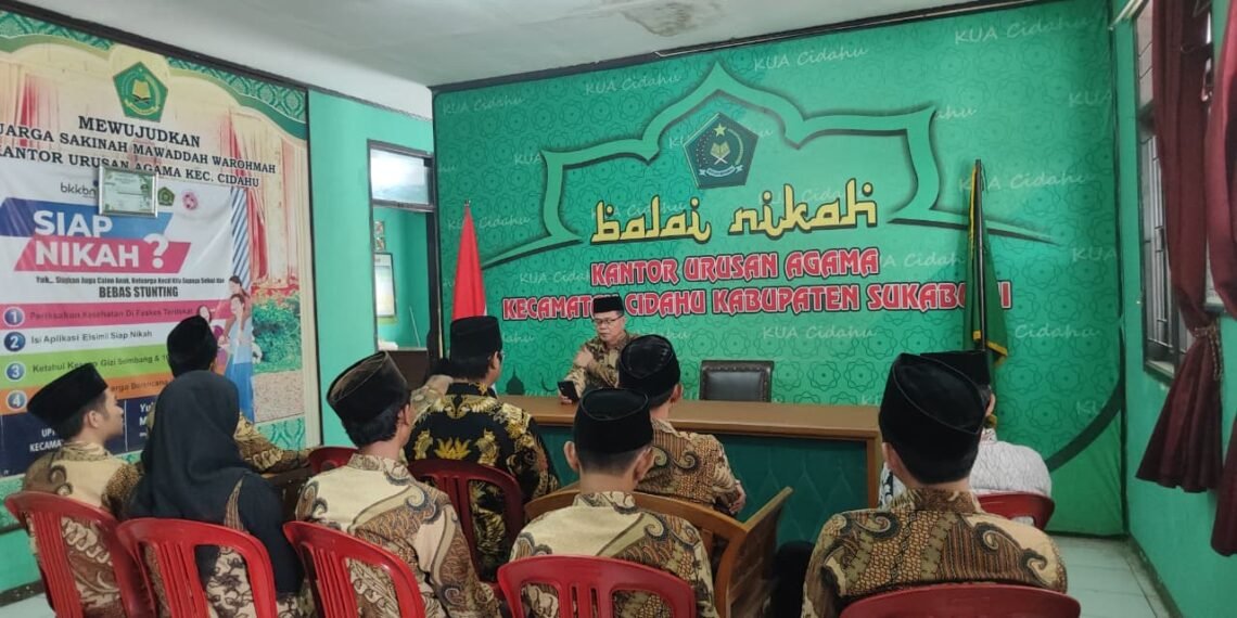 Tindak Lanjut Pembinaan Tusi ASN, Kepala KUA Cidahu Perkuat Budaya Kerja dan Kualitas Pelayanan