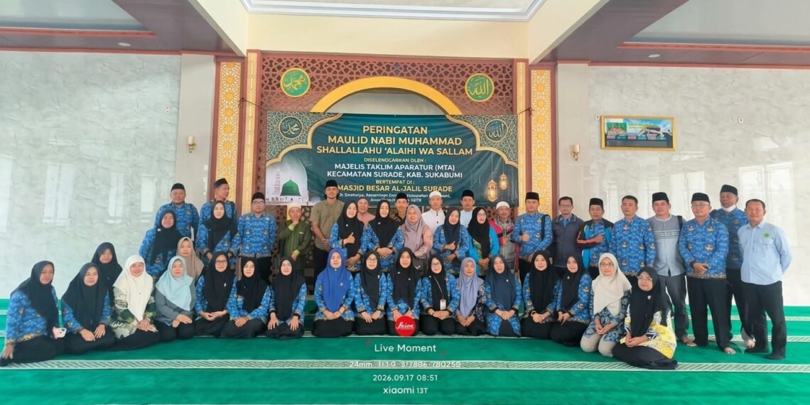 KUA Surade Hadiri Pengajian Majelis Taklim Aparatur, Peringati Maulid Nabi Muhammad SAW