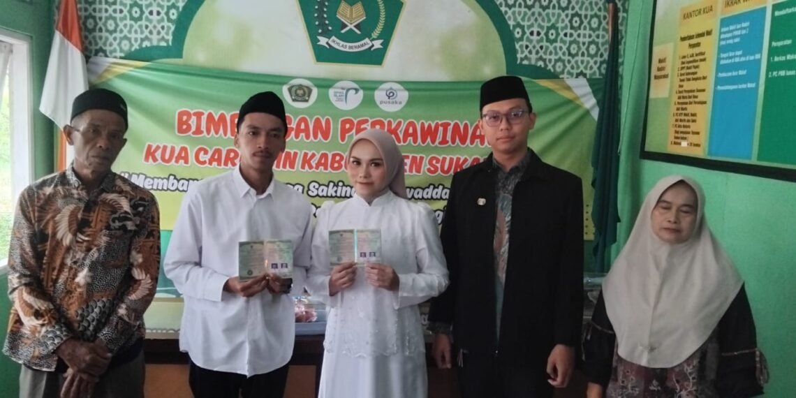KUA Caringin Layani Pelaksanaan Akad Nikah di Kantor KUA