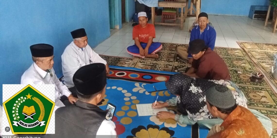 KUA Gegerbitung Fasilitasi Ikrar Wakaf Tanah untuk Pendidikan Madrasah Diniyah