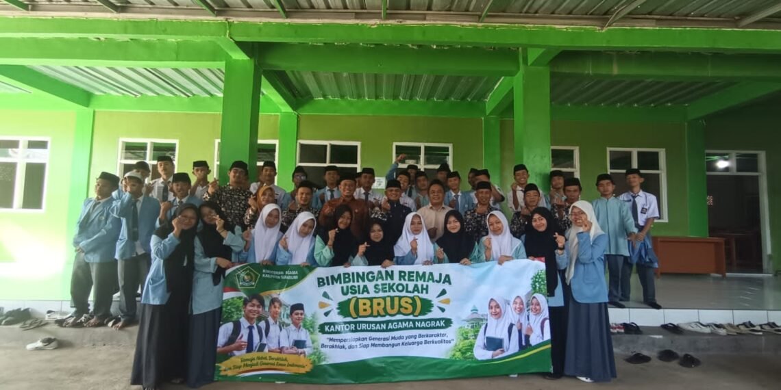 KUA Nagrak Gelar BRUS di MA Irsyadul Muta’alimin, Bekali Siswa Jadi Remaja Sehat dan Berkualitas