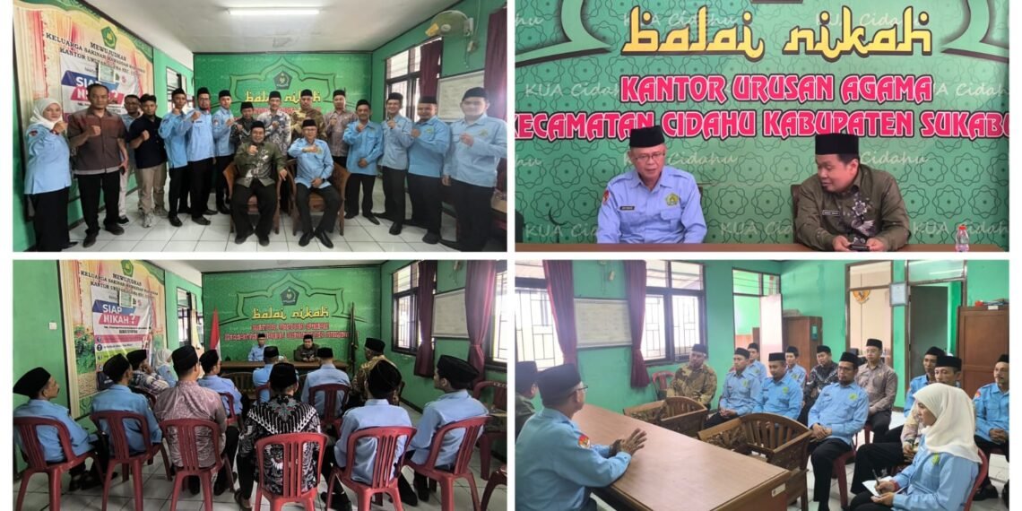 Kasi Bimas Islam Kemenag Kabupaten Sukabumi Laksanakan Supervisi dan Pembinaan Pegawai KUA Cidahu