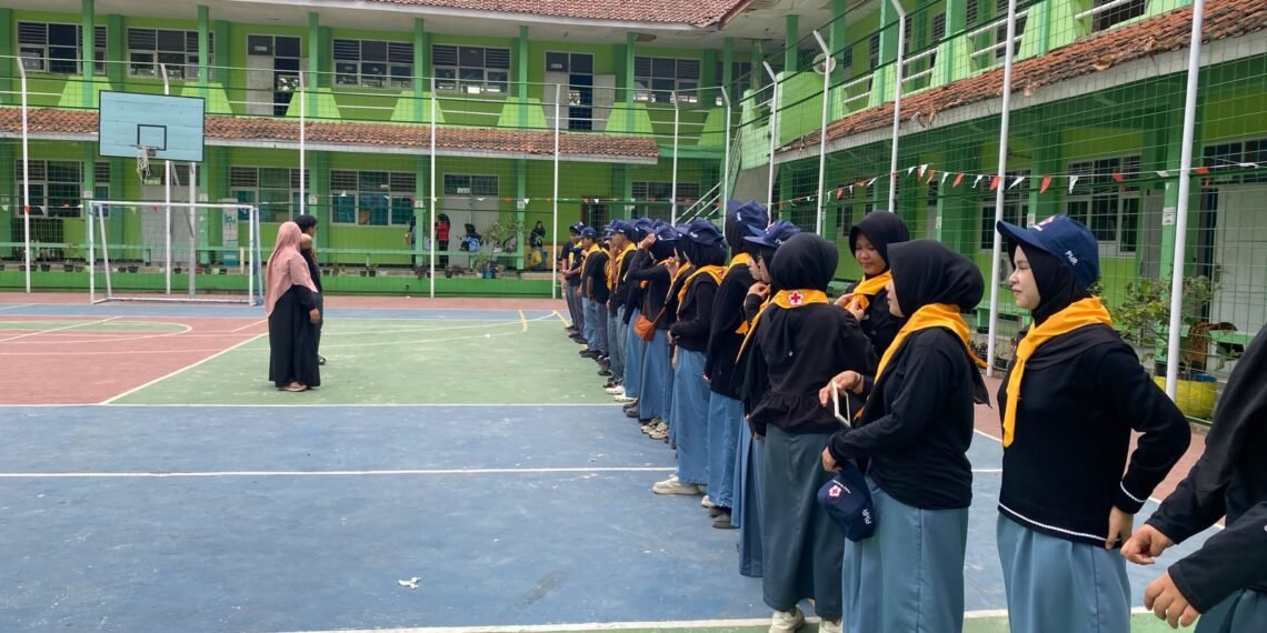 PMR MAN 2 Sukabumi Ikuti Latihan Gabungan Wira dan Madya Se-Wilayah IV Kabupaten Sukabumi