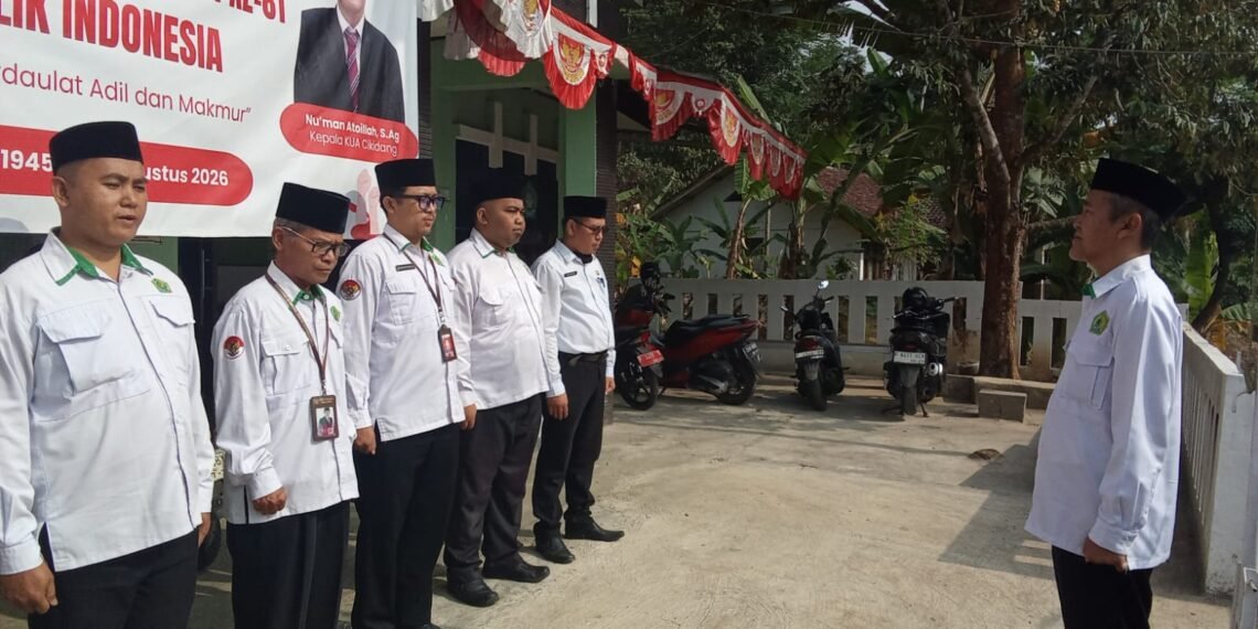 Kepala KUA Cikidang Perkuat 5 Budaya Kerja dan Pelaporan e-Kinerja