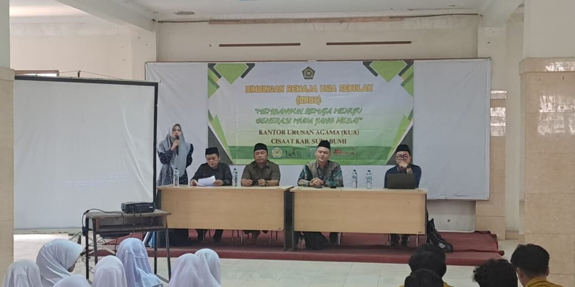 Penyuluh KUA Cisaat Berikan BRUS di SMA Al Masthuriyah, Bekali Remaja Kelola Diri