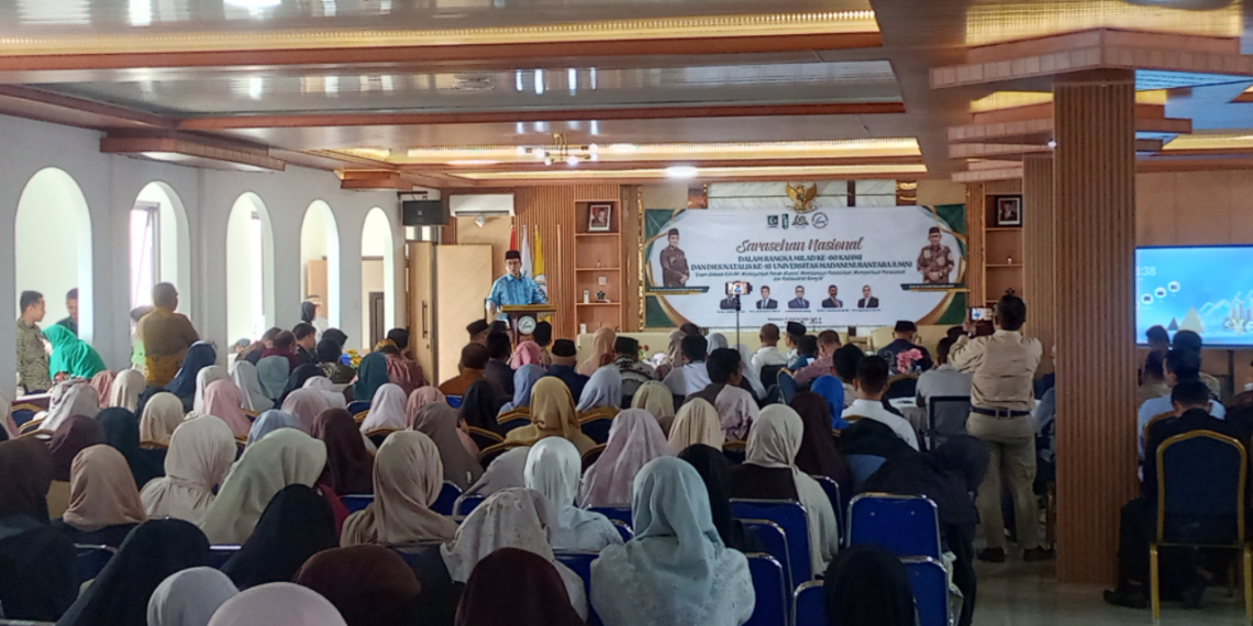 Hadir dan Buka Sarasehan Milad ke-60 KAHMI dan Dies Natalis ke-16 UMN, Wamenag RI Dorong Penguatan Pendidikan