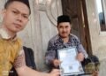 Penyuluh KUA Cikidang Serahkan SKMT kepada Majelis Ta’lim Desa Sampora