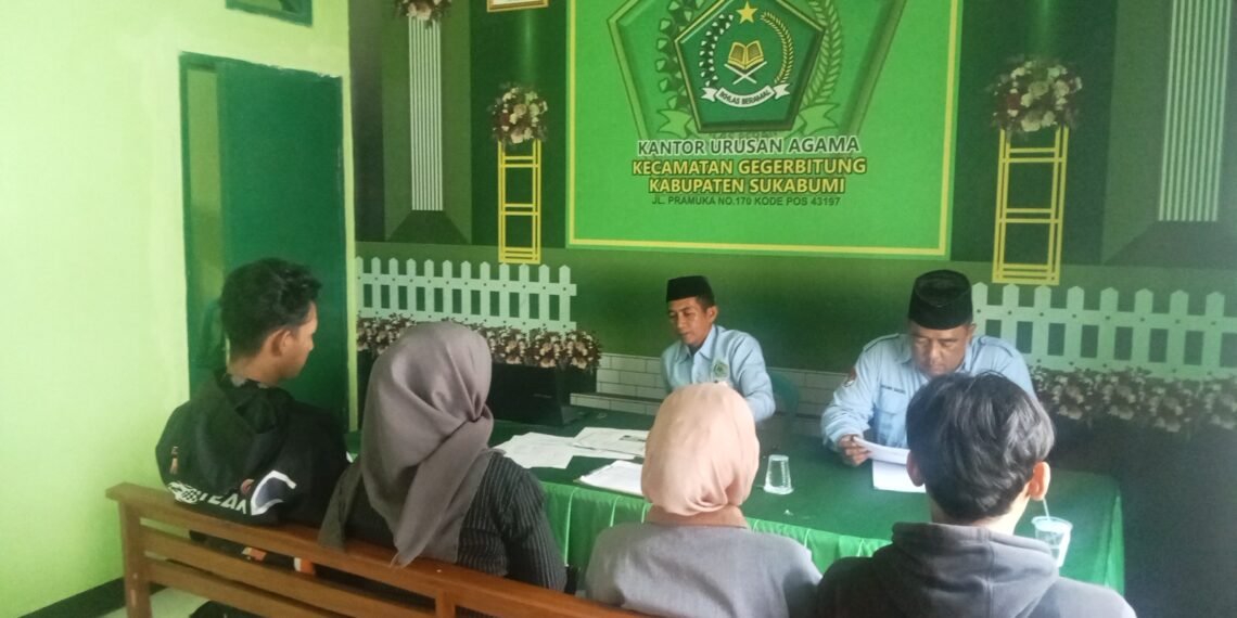 Penyuluh KUA Gegerbitung Bimbing Calon Pengantin Bangun Keluarga Harmonis