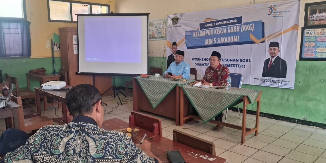 KKG MIN 5 Sukabumi Gelar Workshop Penyusunan Soal Sumatif Akhir Semester