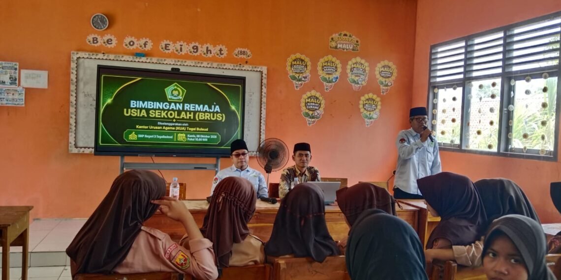 Penyuluh KUA Tegalbuleud Ajak Pelajar Bangun Konsep Diri Sehat dan Rancang Masa Depan melalui BRUS