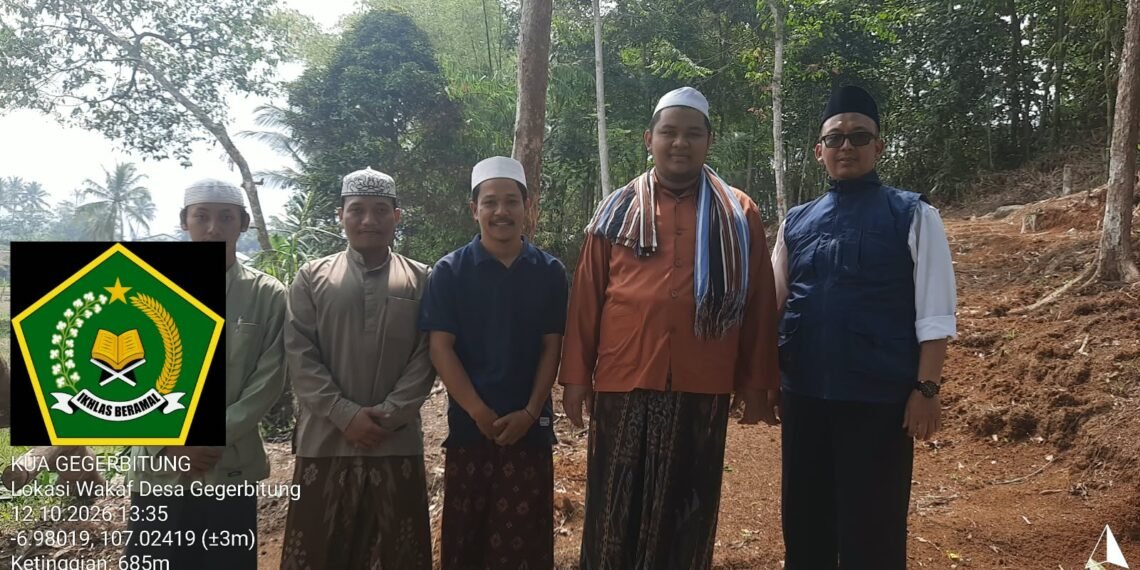 KUA Gegerbitung Tinjau Tanah Wakaf 300 Meter Persegi untuk Mendukung Wakaf Produktif