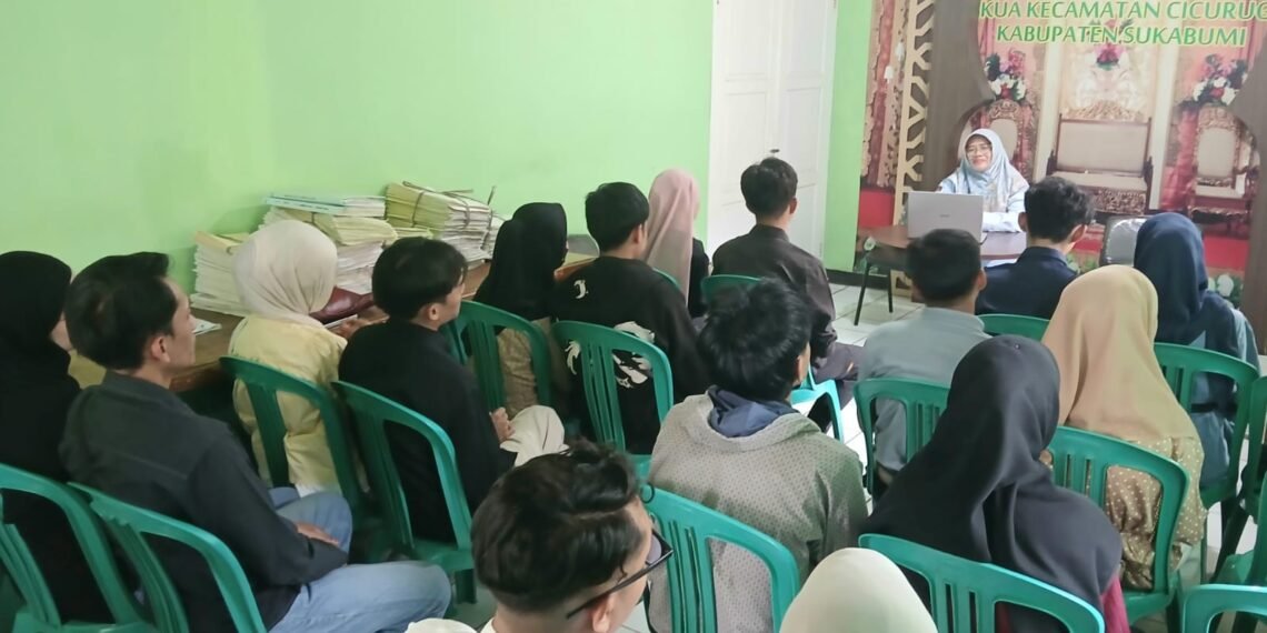 Penyuluh KUA Cicurug Bekali Calon Pengantin dengan Tiga Pondasi dan Lima Pilar Keluarga Sakinah