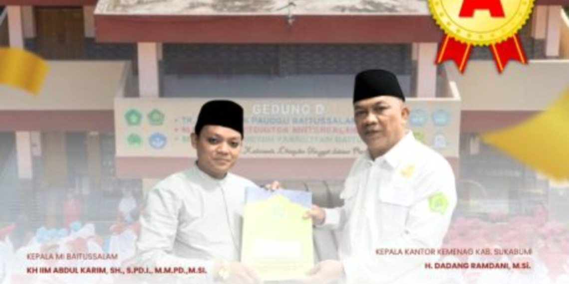 Raih Akreditasi A (Unggul), MI Baitussalam Cibolang Girang Komitmen Tingkatkan Mutu Pendidikan