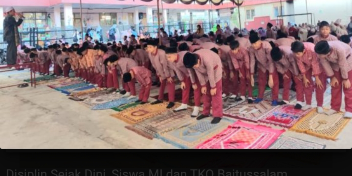 Bentuk Karakter Islami Sejak Dini, MI dan TKQ Baitussalam Cibolang Girang Rutinkan Sholat Dhuha Berjamaah