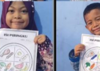 Asah Motorik dan Kreativitas Anak, PaudQu Baitussalam Gelar Kegiatan Mewarnai Bertema Makanan Sehat