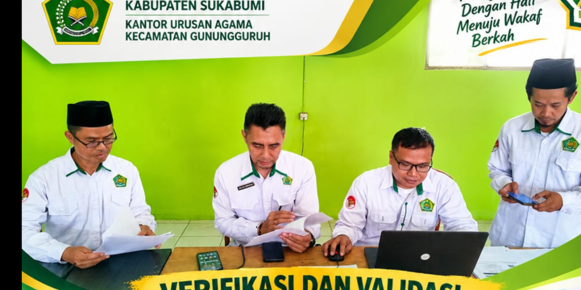 Perkuat Tertib Administrasi Wakaf, KUA Gunungguruh Verifikasi Dokumen Pengajuan Wakaf Tanah